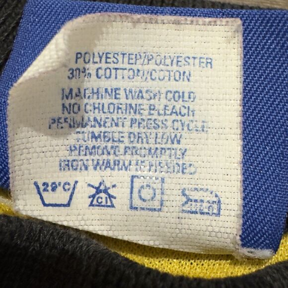 Vintage Umbro Soccer Jersey Football Shirt Sz XL Yellow 80s Made In USA #12 - Picture 5 of 10